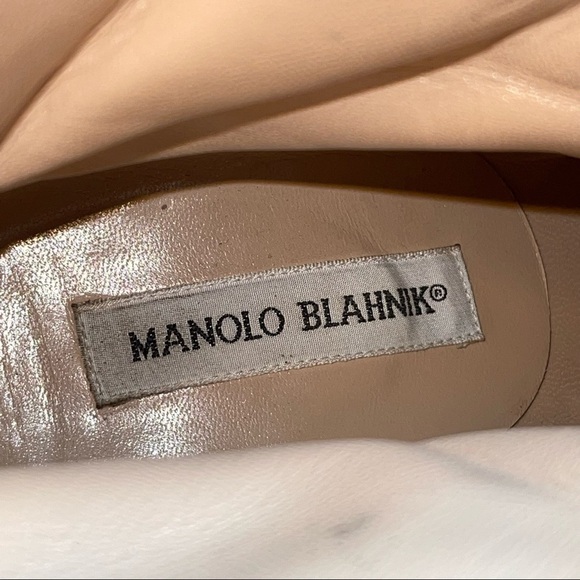 Manolo Blahnik Leather Women Boots Size 6 /Eu 36.5 - Picture 6 of 8